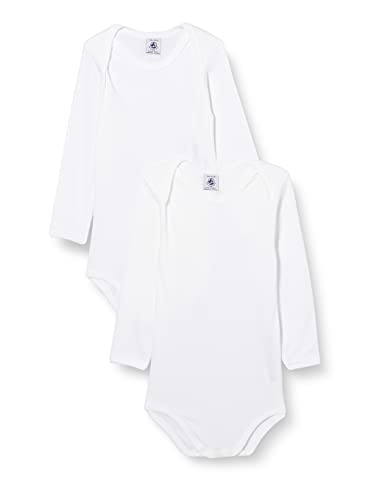 Petit Bateau Unisex BabyGestreifter Body mit langen Ärmeln (2er Pack) , Variante 1, 6 Monate von Petit Bateau