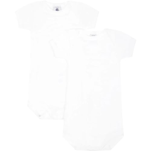 Petit Bateau Unisex BabyKurzarm-Body mit Streifen (2er Pack) , Variante 1, 12 Monate von Petit Bateau