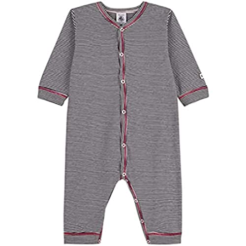 Petit Bateau Unisex Baby Pyjama ohne Fuß für einen guten Schlaf, Blau Smoking / Weiss Marshmallow, 3 Jahre von Petit Bateau