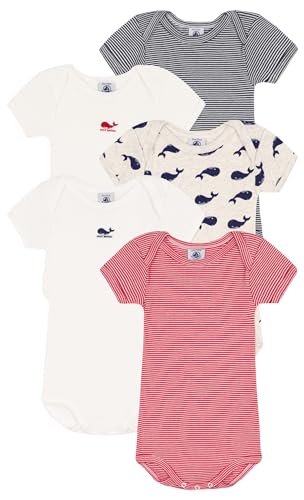 Petit Bateau Unisex Baby A09WP Body, Variante 1, 12 Monate (5er Pack) von Petit Bateau