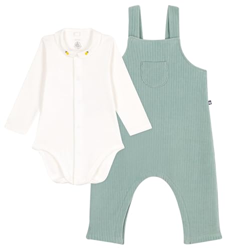 Petit Bateau Unisex Baby A0CG6 Overall-Set, Grün, 18 Monate von Petit Bateau
