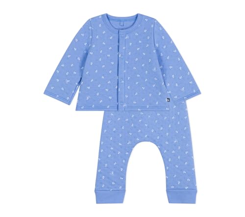 Petit Bateau Unisex Baby A0CGZ 2-teiliges Set, Edna/Marshmallow, 6 Monate von Petit Bateau