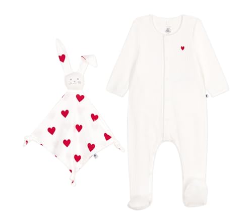 Petit Bateau Unisex Baby A0CJ8 Bodyjama und Doudou, Variante 1, 12 Monate (2er Pack) von Petit Bateau