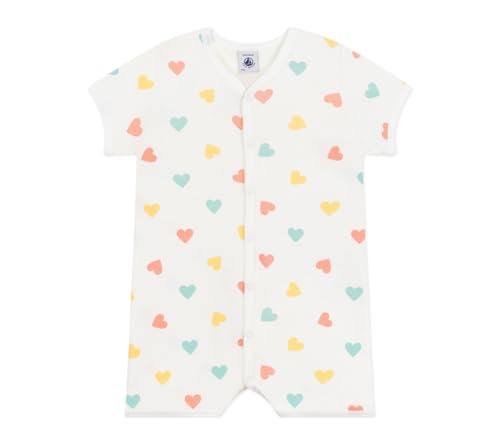 Petit Bateau Unisex Baby A0CZ8 Combicourt, Weiß/Mehrfarbig, 6 Monate von Petit Bateau