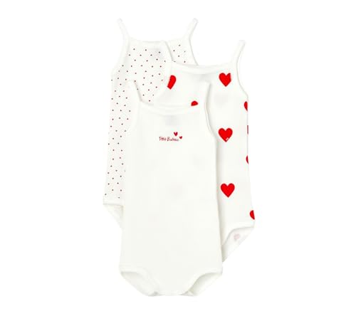 Petit Bateau Baby MädchenTrägerbody (3er Pack) , Variante 1, 4 Jahre von Petit Bateau