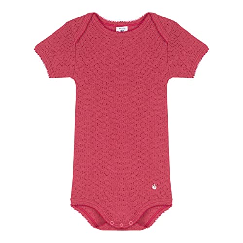 Petit Bateau Unisex Baby Kurzarm-Body, Rosa Saline, 24 Monate von Petit Bateau