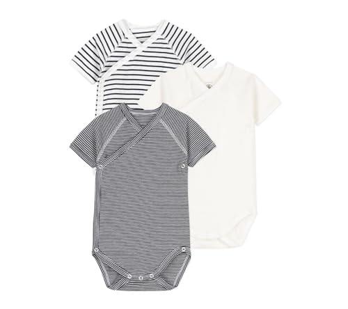 Petit Bateau Unisex Baby Kurzarm-Body für Neugeborene, Variante 1, 3 Monate Petit Bateau Unisex Baby Kurzarm-Body für Neugeborene, Variante 1, 3 Monate von Petit Bateau