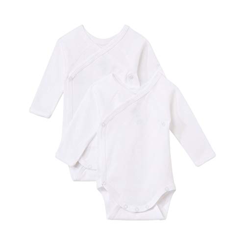 Petit Bateau Unisex Baby Naissance ML_5063300 Formender Body, Mehrfarbig (Variante 1 00), Frühchen (Herstellergröße: N 46cm) (2er Pack) von Petit Bateau