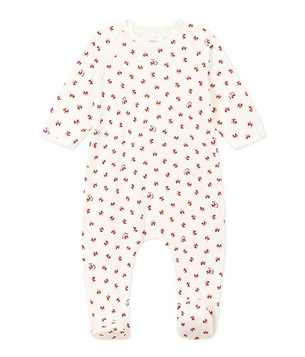 Petit Bateau Unisex Baby Pyjama zum Schlafen gut, Weiss Marshmallow / Mehrfarbig, 18 Monate von Petit Bateau