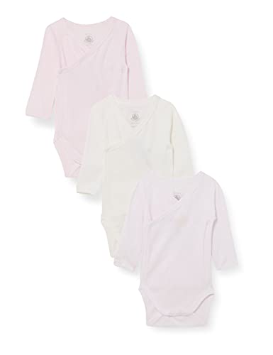 Petit Bateau Unisex BabyLangarm-Body für Neugeborene (3er Pack) , Variante 1, 6 Monate von Petit Bateau