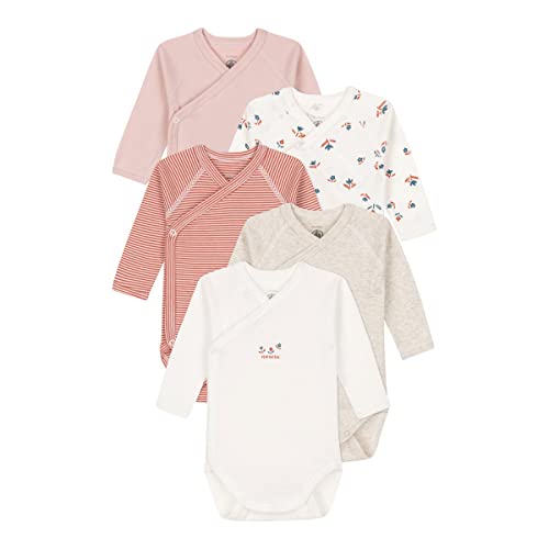 Petit Bateau Unisex BabyLangarm-Body für Neugeborene (5er Pack) , Variante 2, Verfrüht von Petit Bateau