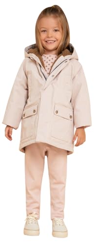 Petit Bateau Unisex-Kinder Parka, Rosa Saline, 4 Jahre von Petit Bateau