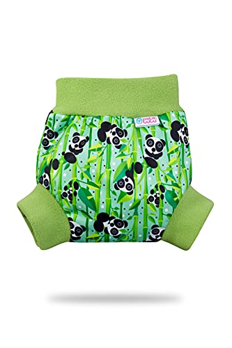 Petit Lulu Pull Up PUL Überhose Größe XL (13kg +) | wasserdicht Schlupfüberhose für Höschenwindeln | Stoffwindeln | Hergestellt in der EU (Pandabären) von Petit Lulu