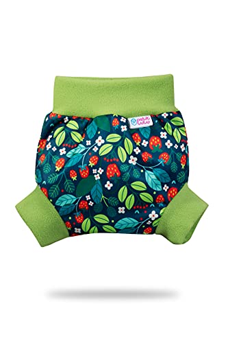 Petit Lulu Pull Up PUL Überhose Größe XL (13kg +) | wasserdicht Schlupfüberhose für Höschenwindeln | Stoffwindeln | Hergestellt in der EU (Wilde Erdbeeren) von Petit Lulu
