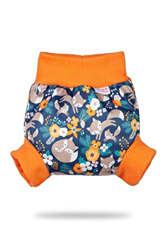 Petit Lulu Pull Up PUL Überhose Größe XL (13kg +) | wasserdicht Schlupfüberhose für Höschenwindeln | Stoffwindeln | Schlupfhose | Hergestellt in der EU (Fox Family) von Petit Lulu
