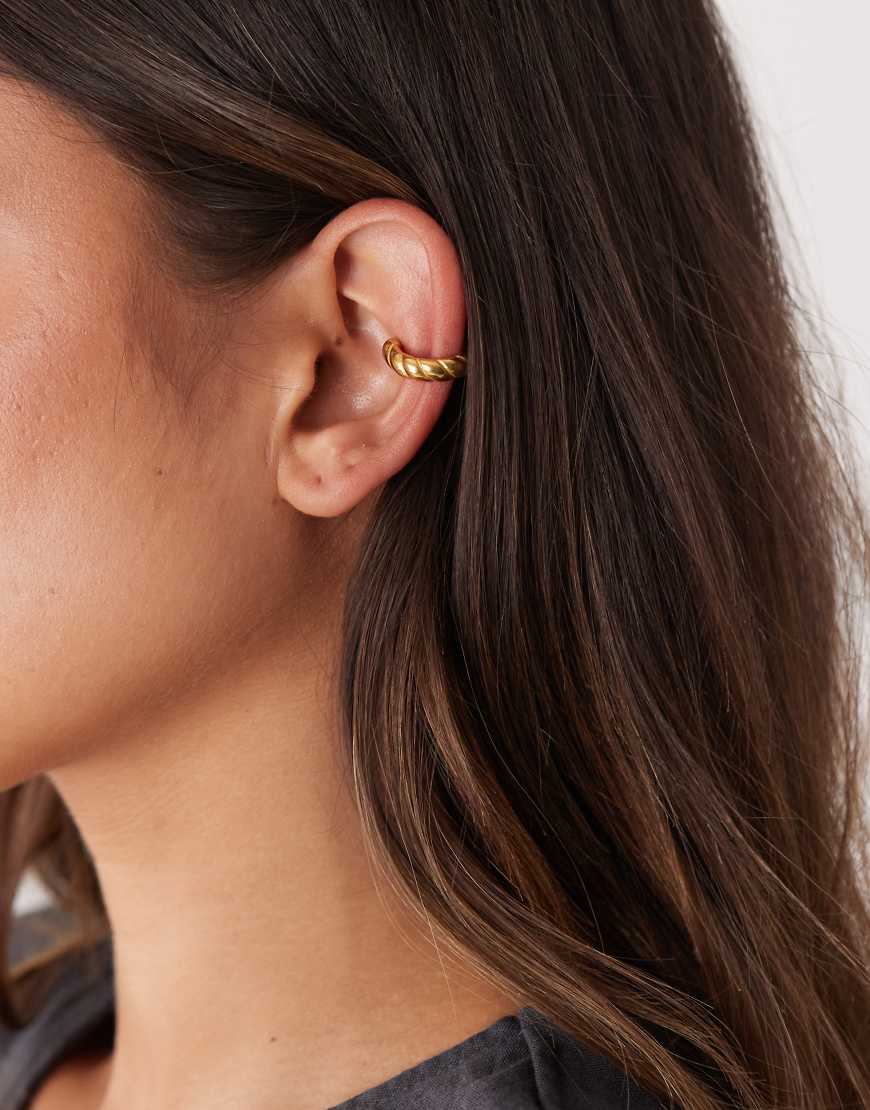 Petit Moments - Cranston - Vintage-Ohrmanschette in Goldoptik mit verdrehtem Design-Goldfarben von Petit Moments