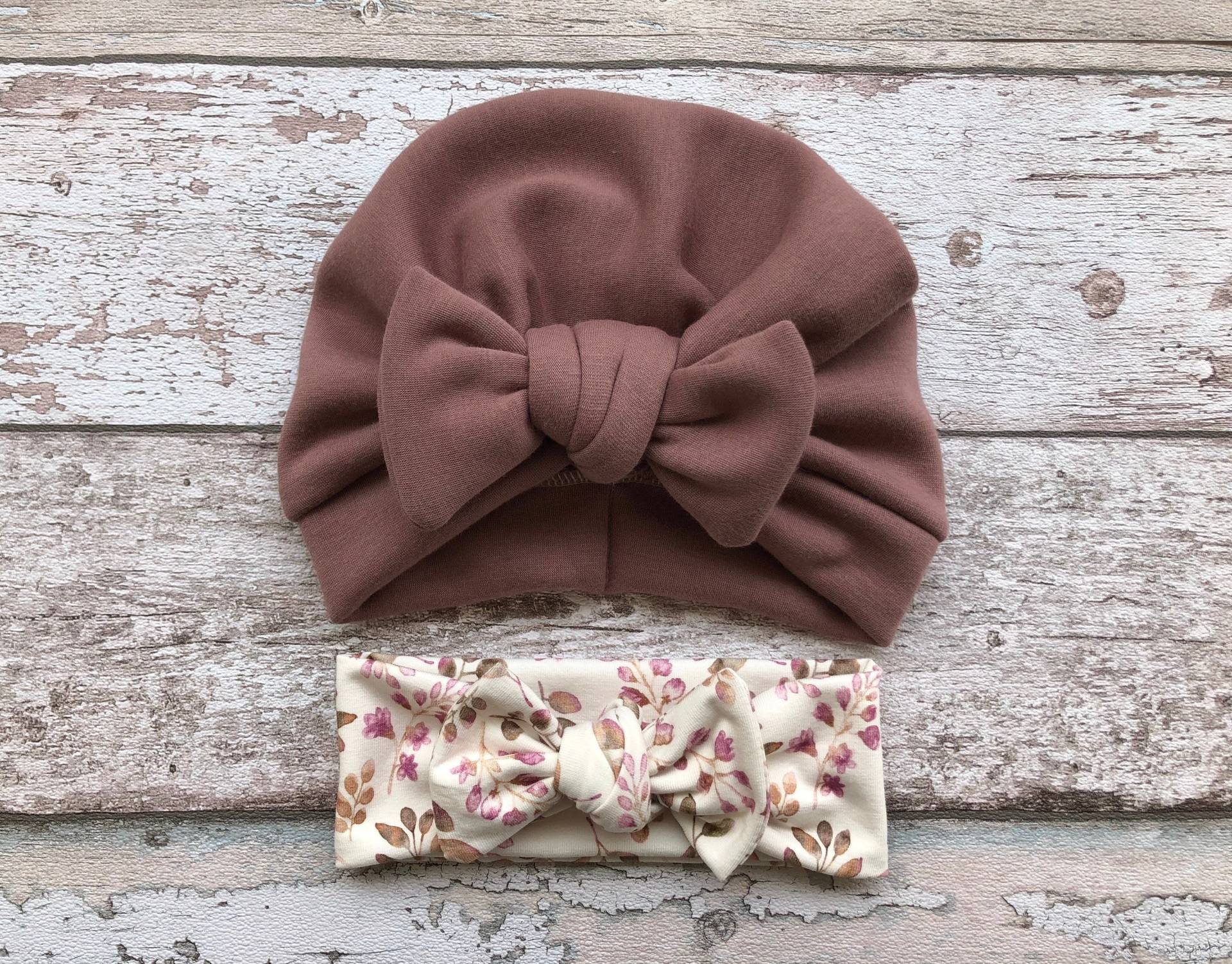 Lila Winter Turban Mütze Mit Schleife, Baby Mädchen Turban, Mütze, Bow Hat, Warme Für Kinder von PetitBabu