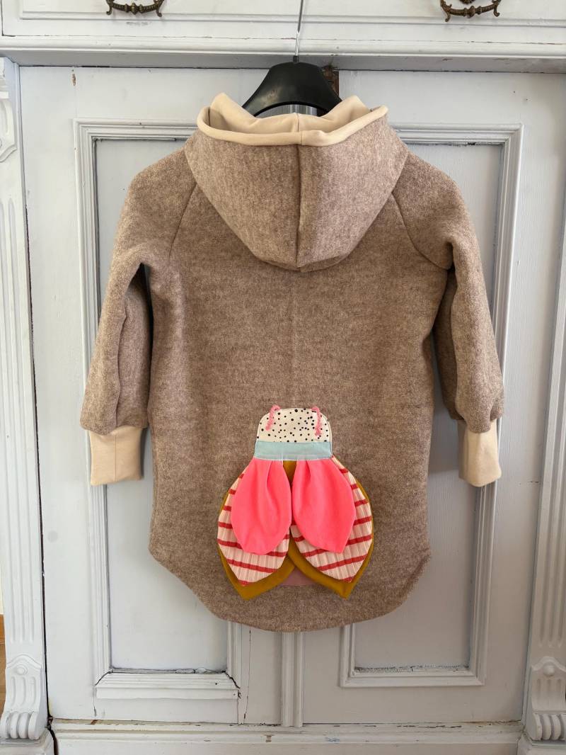 Waldkindergarten Jacke | Kinderjacke Handgemacht Outdoorjacke Aus Walkstoff Übergangsjacke Kinder| Mädchen Outdoor von PetitNain