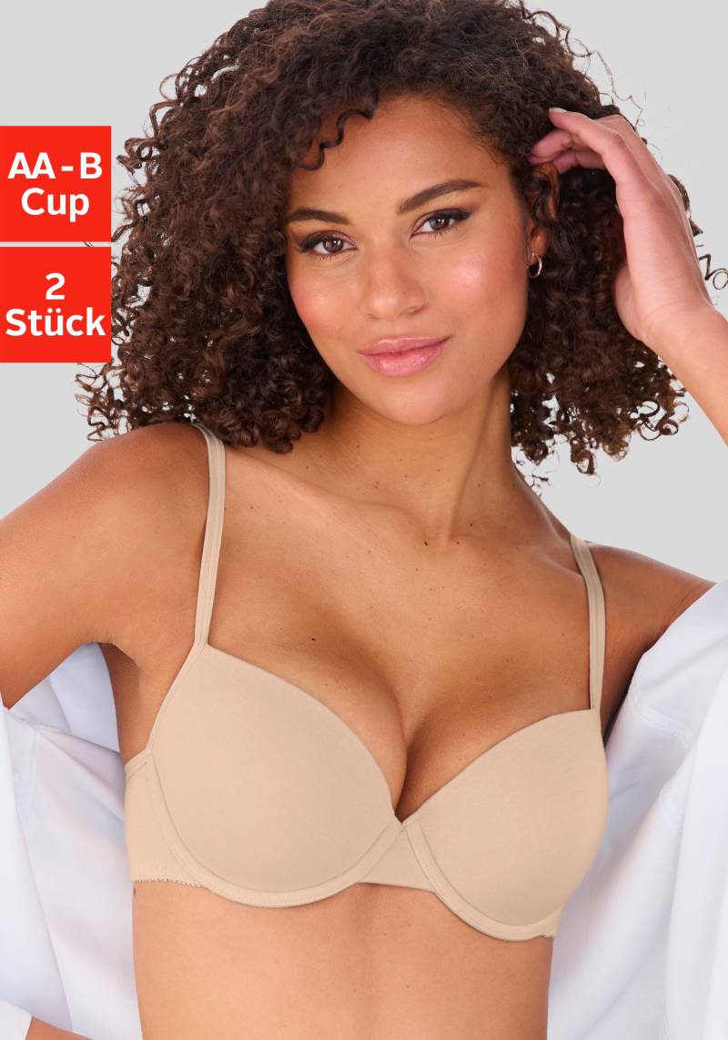 petite fleur Push-up-BH Packung, 2 Stück, mit Bügel, mit herausnehmbaren Kissen von Petite Fleur