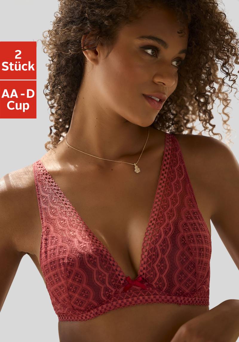 petite fleur Push-up-BH Packung, 2 Stück, in modischem High-Apex Schnitt von Petite Fleur