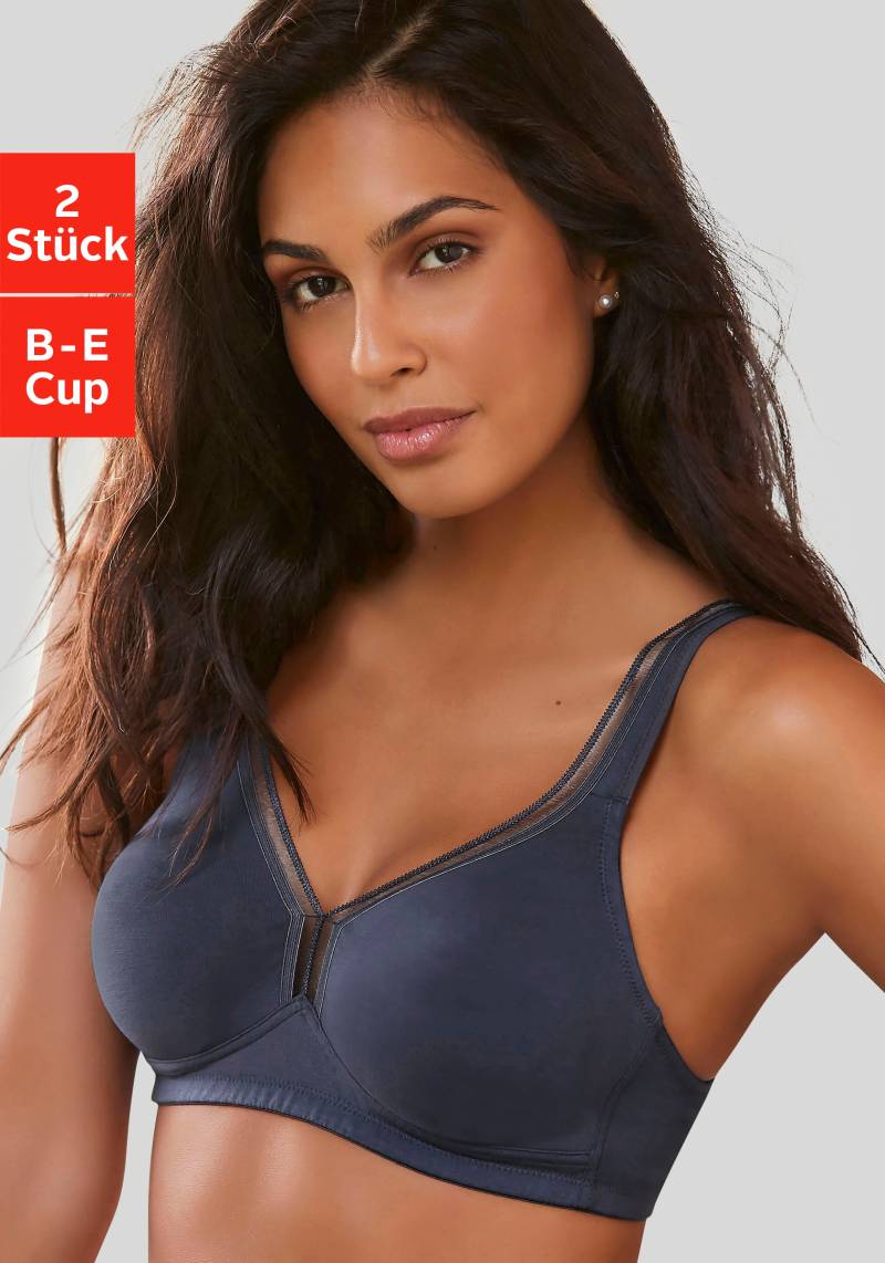 petite fleur T-Shirt-BH Packung, 2 Stück, ohne Bügel aus Baumwolle, Basic Dessous von Petite Fleur