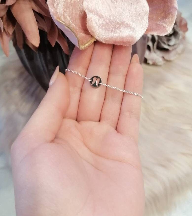 Zartes Armkettchen Mit Engelsflügel Plättchen in Silber Aus Edelstahl/Muttertag Muttertags Geschenk Muttertagsgeschenk von PetiteBeauteshop