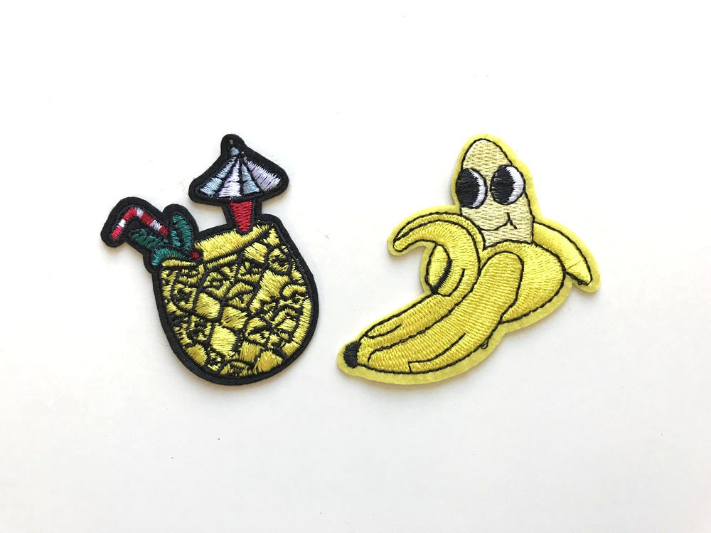 2 Verschiedene Patches Zum Aufbügeln, Aufnäher Aufbügeln | Obst | Patch 1 von PetiteCocoCrafts
