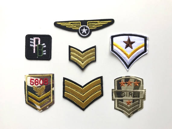 Mode Militär Applikation, Patch Zum Aufbügeln, Aufnäher Mode Militär Applikation, Patch Zum Aufbügeln, Aufnäher von PetiteCocoCrafts