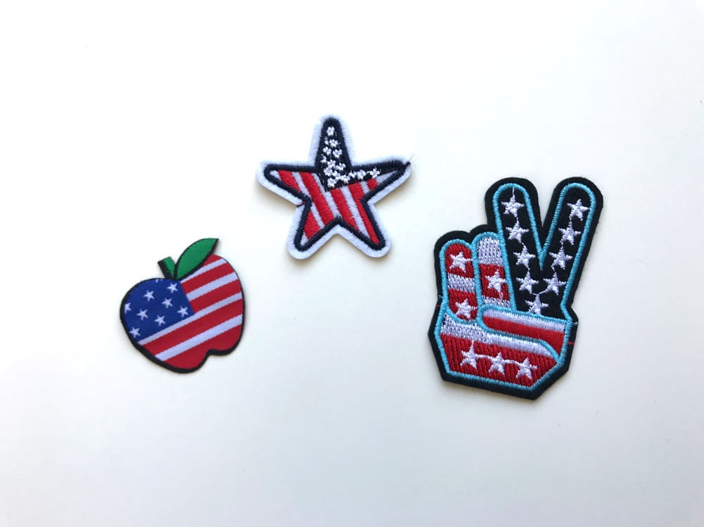 Unabhängigkeitstag Applikation, Patch Zum Aufnähen | Pat 1 Unabhängigkeitstag Applikation, Patch Zum Aufnähen | Pat 1 von PetiteCocoCrafts