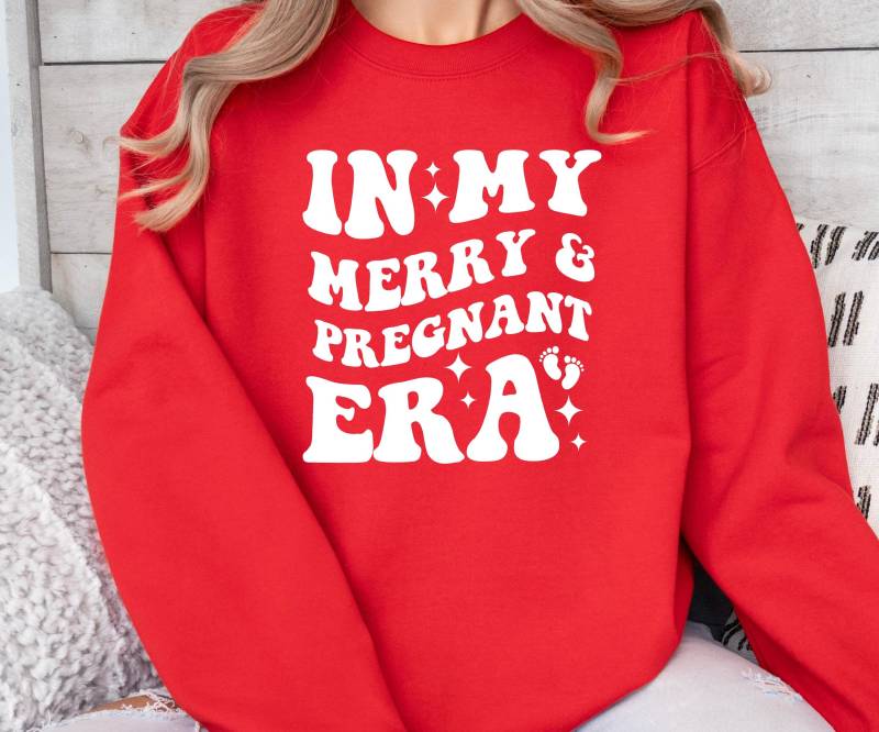 Weihnachten Schwangerschaftsverkündung Sweatshirt, Pullover, Cookies For Two Schwangerschaft Baby Reveal von PetiteDesignAtelier