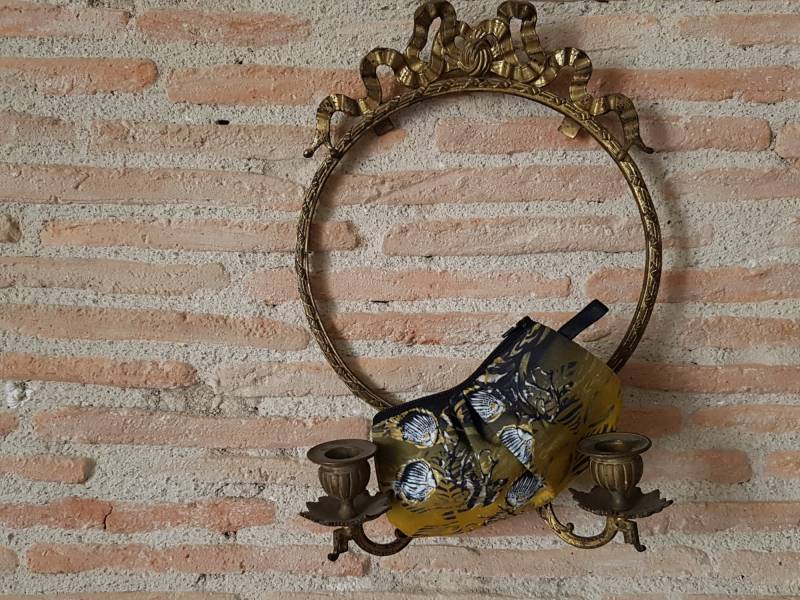 Beutel, Flacher Samtbeutel, Kosmetiktasche, Kulturbeutel, Fischstoff von PetiteReine