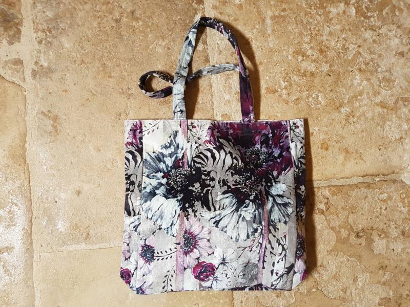 Einkaufstasche, Samt-Einkaufstasche, Umhängetasche, Canvas-Tasche, Stoff-Einkaufstasche, Blumenstoff Einkaufstasche, Samt-Einkaufstasche, Umhängetasche, Canvas-Tasche, Stoff-Einkaufstasche, Blumenstoff von PetiteReine