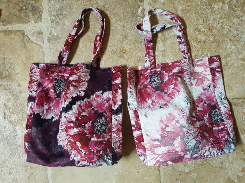 Einkaufstasche, Samt-Einkaufstasche, Umhängetasche, Canvas-Tasche, Stoff-Einkaufstasche, Blumenstoff Einkaufstasche, Samt-Einkaufstasche, Umhängetasche, Canvas-Tasche, Stoff-Einkaufstasche, Blumenstoff von PetiteReine