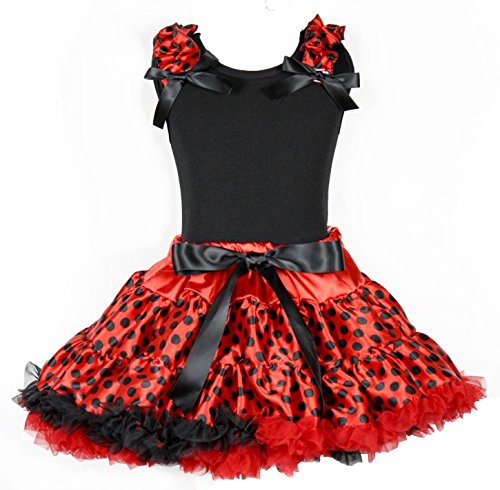 Petitebelle Mädchen Bekleidungsset Rot Schwarz Gr. 3-4 Jahre, Rot - Schwarz von Petitebelle