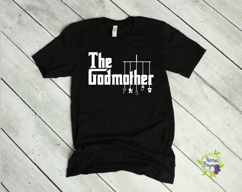 "Die Patin "Bella + Canvas" Unisex T-Shirt Oder Diy Eisen Auf Vinyl Aufkleber - Lustiges T-Shirt Baby Shirt Individuell Gender Reveal." von PetitesBoyer