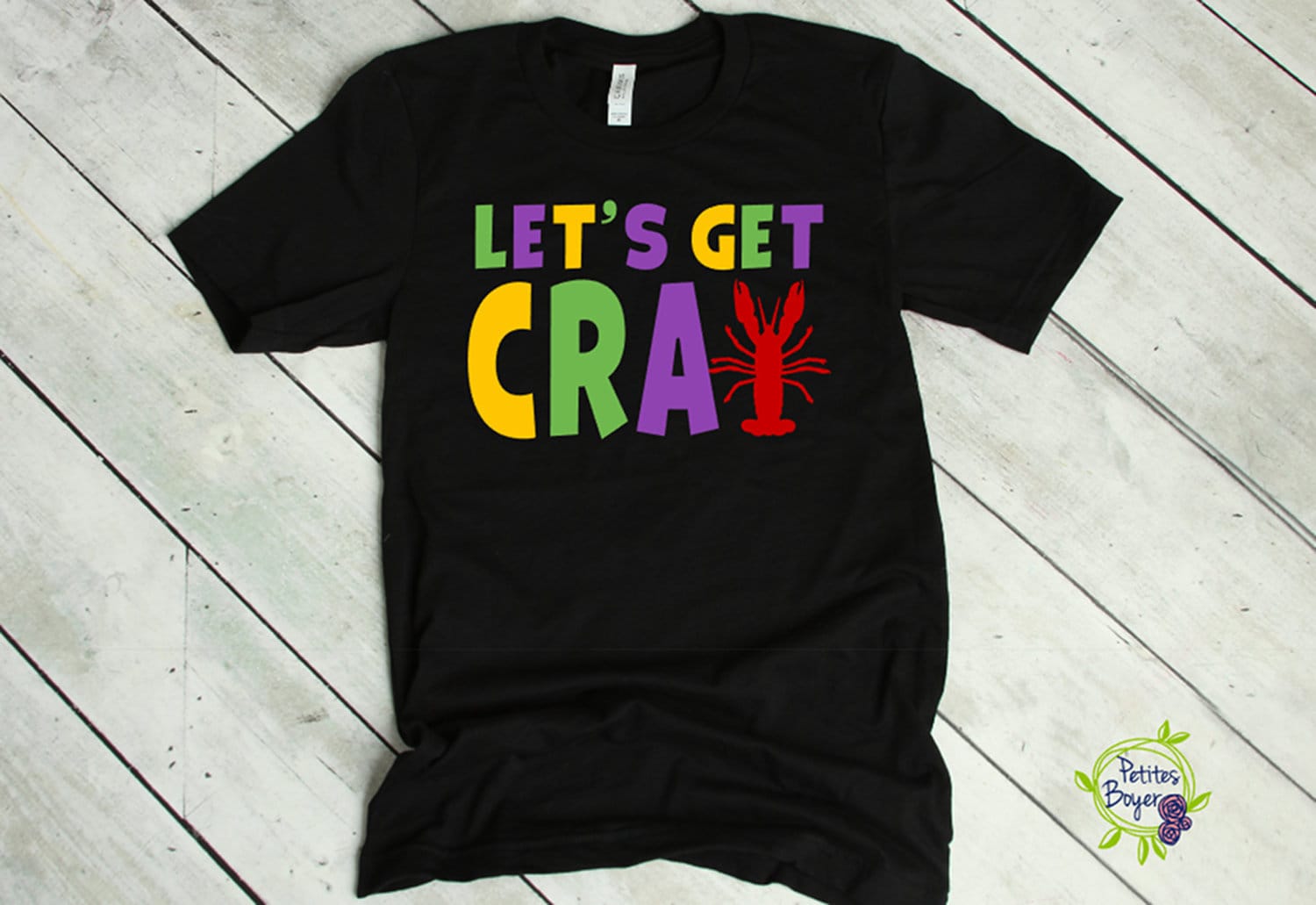 Lets Get Cray Mardi Gras Shirt - Erwachsene, Kinder, Frauen, Männer, Mädchen, Jungen, Baby, Kleinkind Lila Grün Gelb Gold Passend Langusten Crazy Lets Get Cray Mardi Gras Shirt - Erwachsene, Kinder, Frauen, Männer, Mädchen, Jungen, Baby, Kleinkind Lila Grün Gelb Gold Passend Langusten Crazy von PetitesBoyer