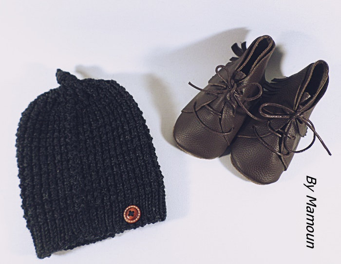 Babymütze | 0-3 Monate, Handgestrickt Aus Weichem 100 % Merinogarn von PetitesMaillesDeMoon