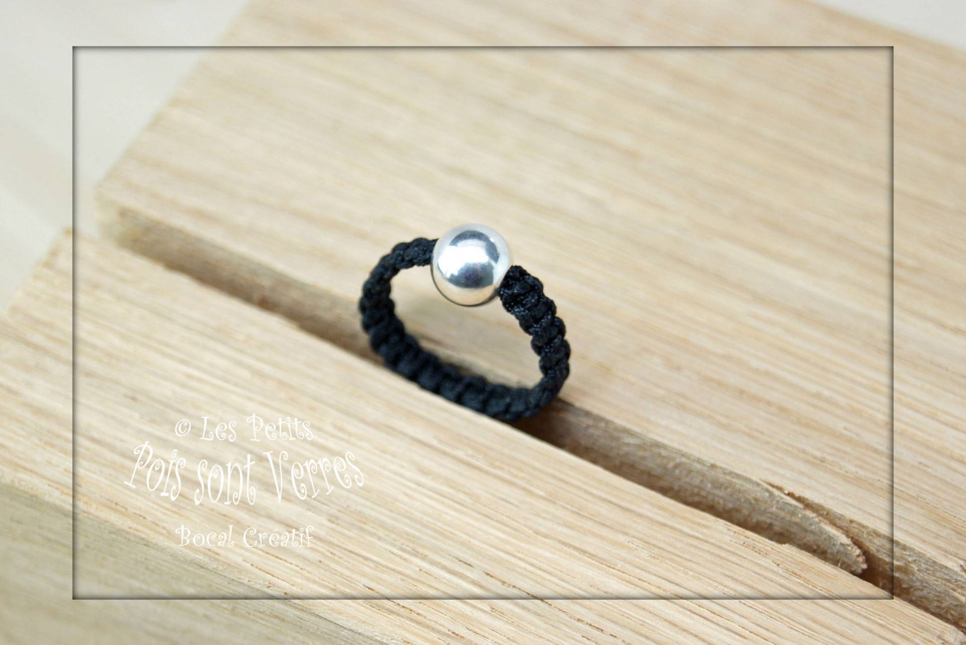 Ring Mit Einem Silber 925 Perle Micromacrame Ring Mit Einem Silber 925 Perle Micromacrame von PetitsPoisSontVerres