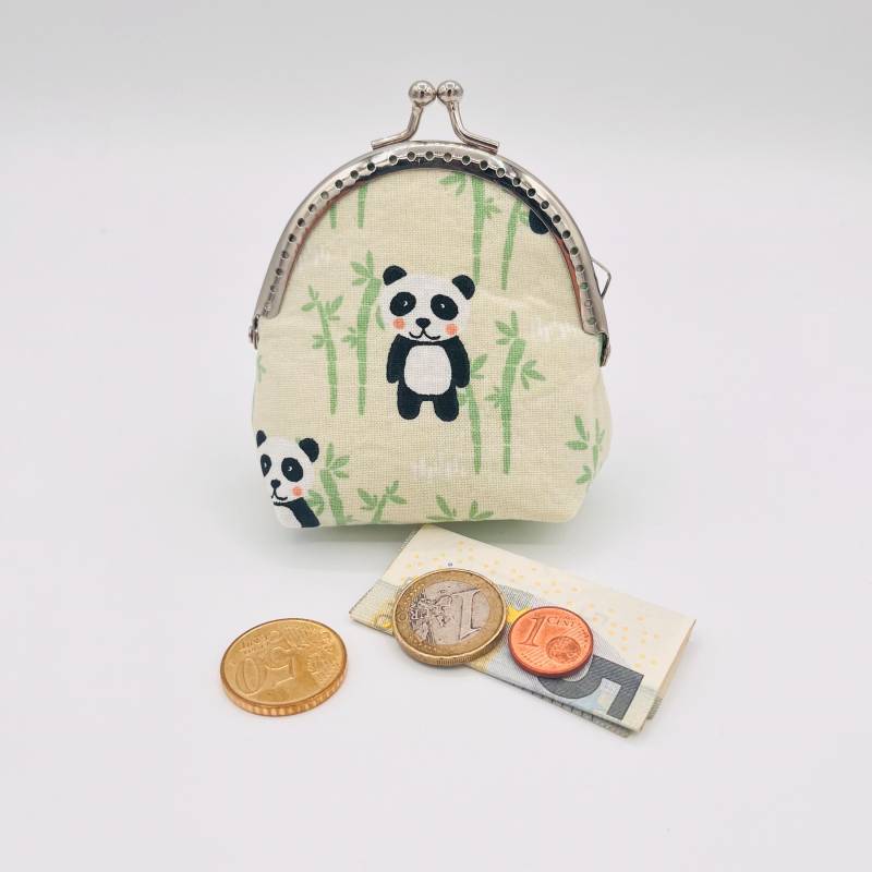 Kleine Grüne Geldbörse Für Kinder Panda Pandabär Clipbörse von Petona