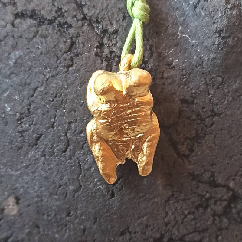 Venus Vom Hohle Fels - Mit 999/000 Vergoldet Grundmaterial 925 Silber von PetraBitschINYU