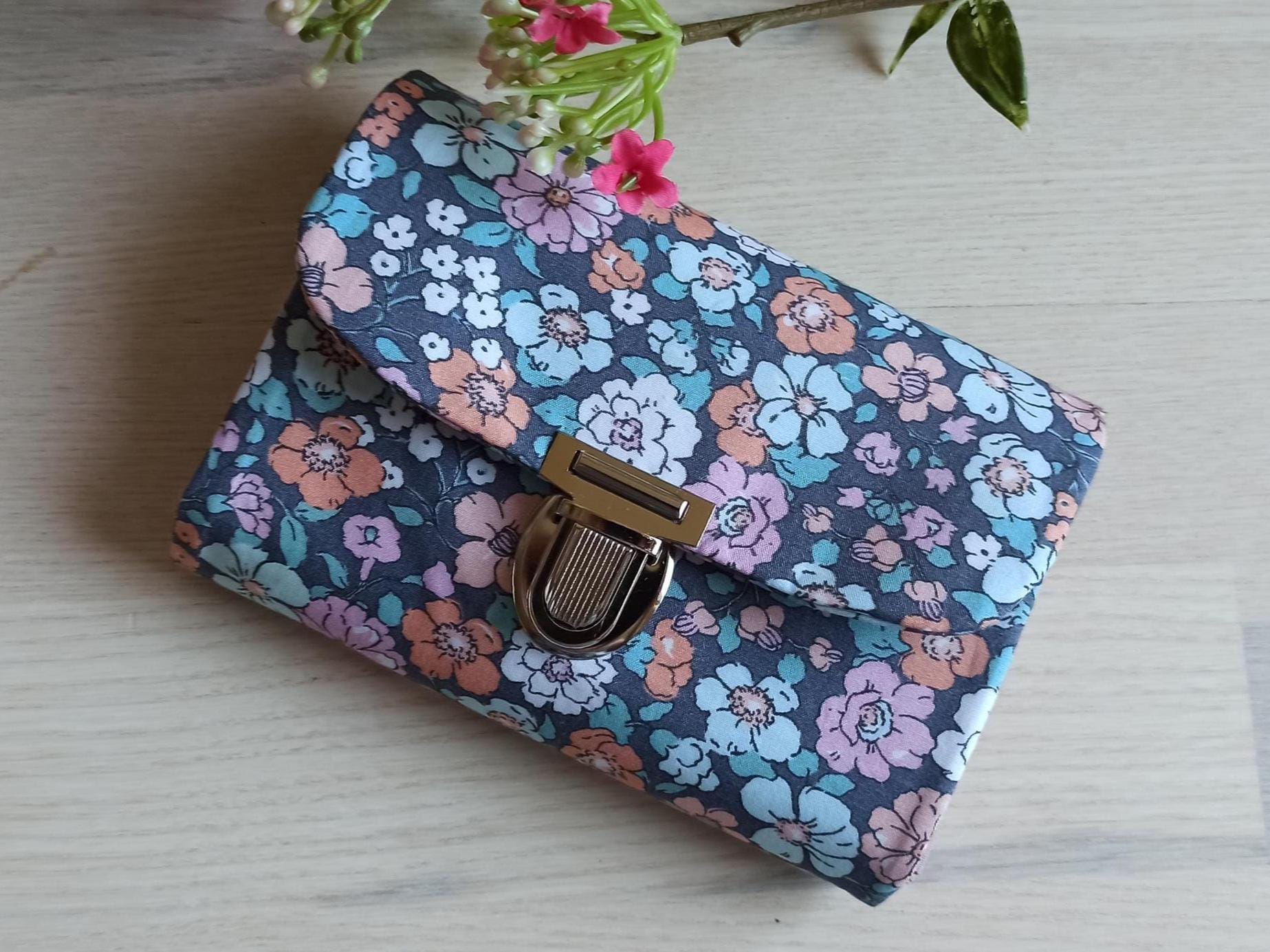 Geldbörse/Portemonnaie Für Damen Baumwollstoff von PetraHandmadeLaden