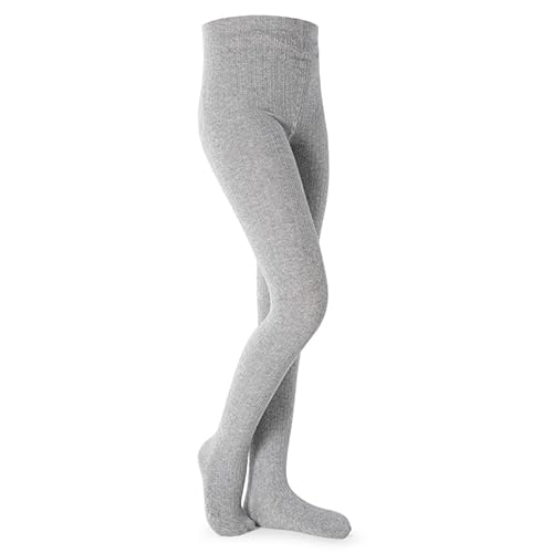 Petrass Mädchen Strumpfhosen Kleinkind Zopfmuster Baumwolle Nahtlose Tanz Ballett Baby Mädchen Leggings 1 Stück Grau 5-6 Jahre von Petrass