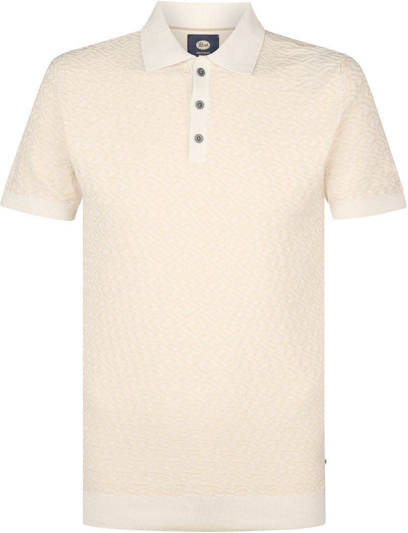 Knitted Polo Oceanstone Ecru - Größe XXL von Petrol
