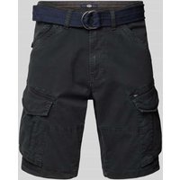Petrol Bermudas mit Cargotaschen und Gürtel in Black, Größe M Petrol Bermudas mit Cargotaschen und Gürtel in Black, Größe M von Petrol