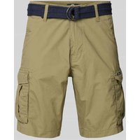 Petrol Bermudas mit Cargotaschen und Gürtel in Oliv, Größe L Petrol Bermudas mit Cargotaschen und Gürtel in Oliv, Größe L von Petrol
