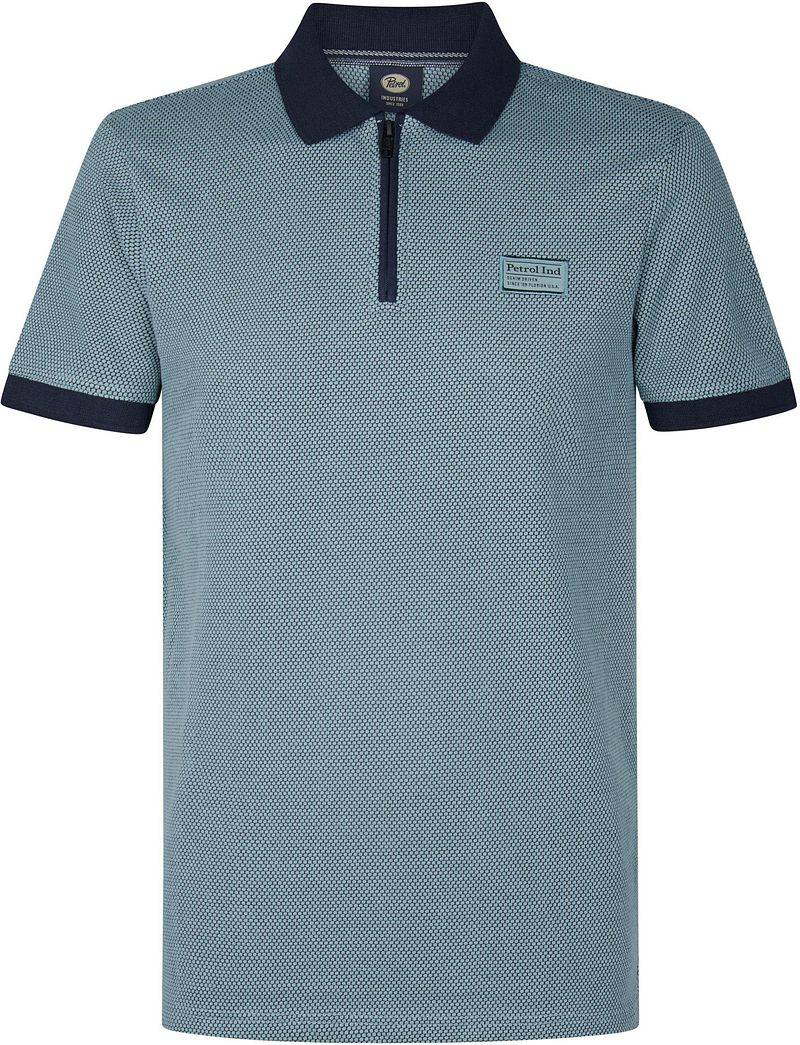 Petrol Half Zip Polo Keyline Ocean Blau - Größe XXL von Petrol