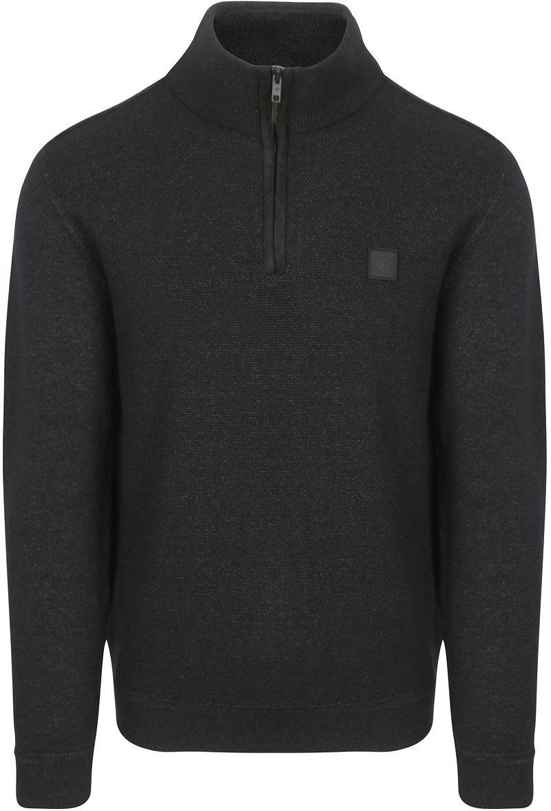 Petrol Half Zip Pullover Melange Navy - Größe XXL von Petrol