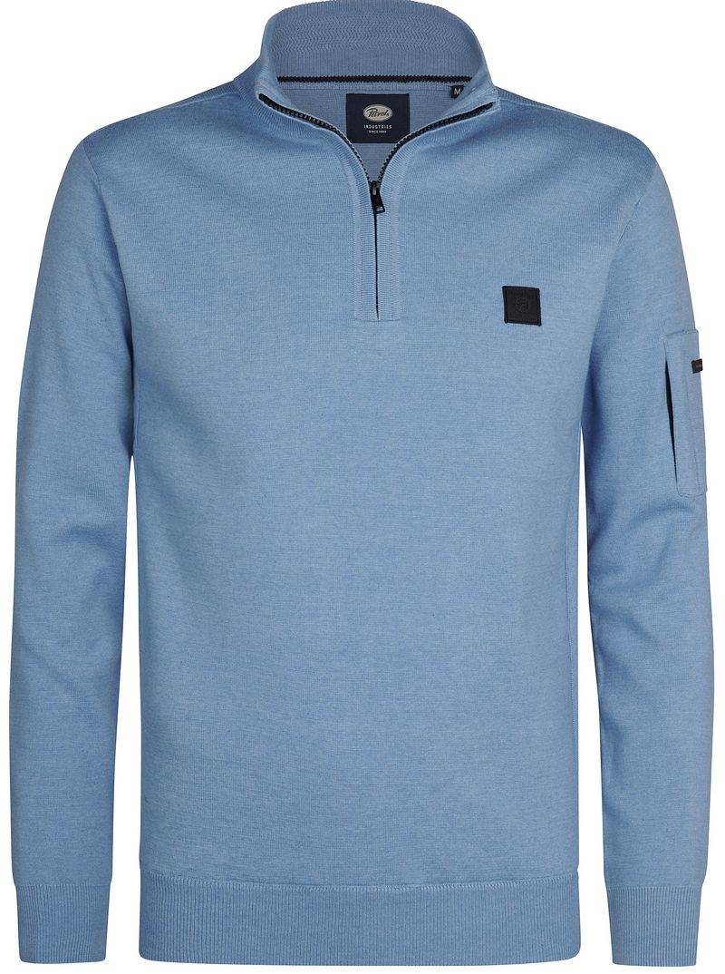 Petrol Half-Zip Sweater Aspen Blue - Größe XL von Petrol