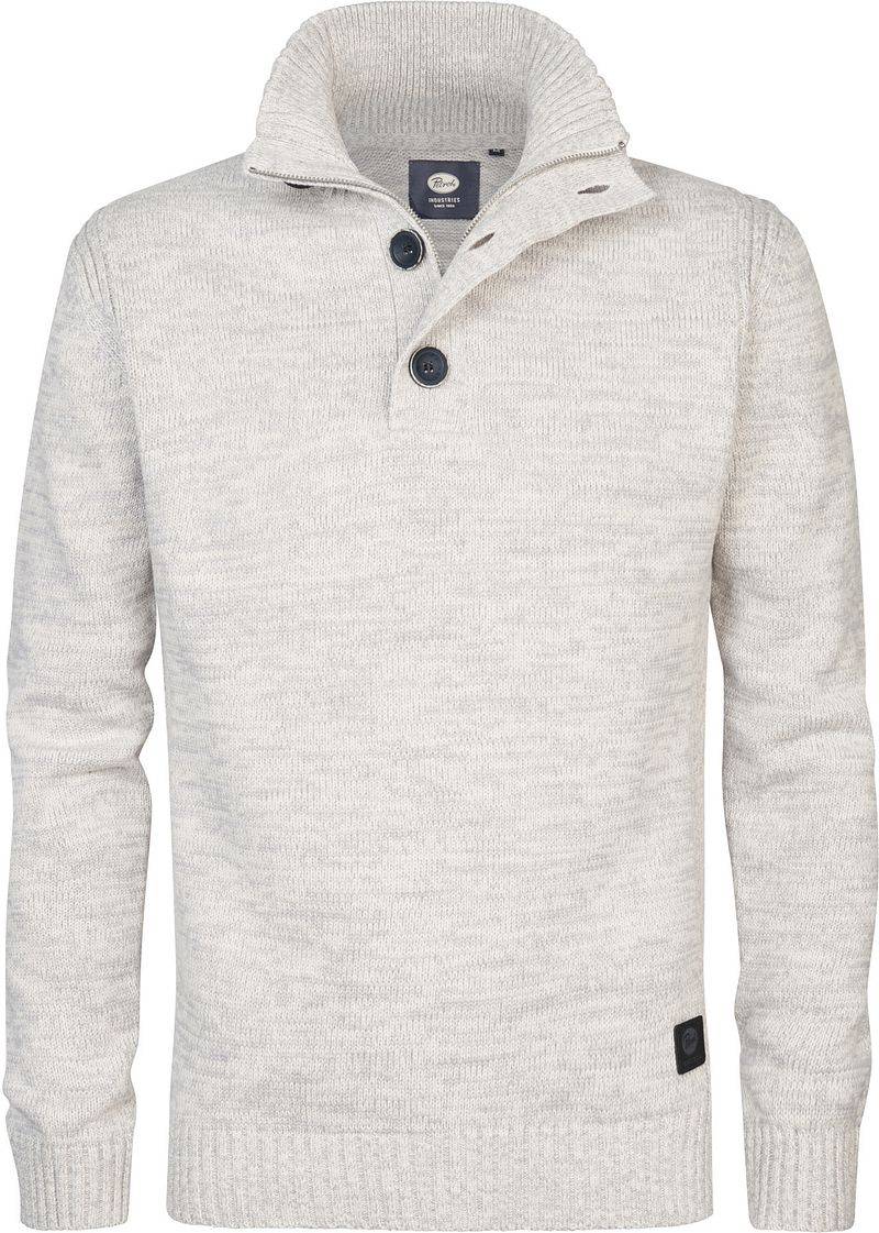 Petrol Mocker Pull Melange Hellgrau - Größe XL von Petrol