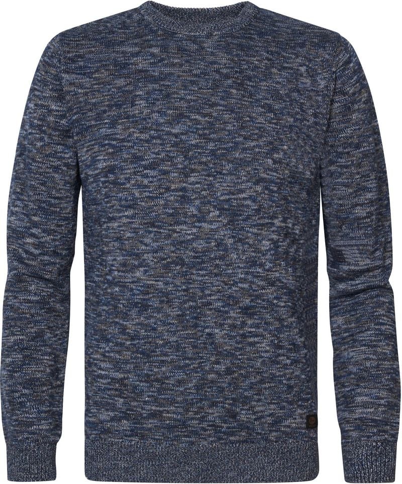 Petrol Pullover Melange Navy - Größe L von Petrol